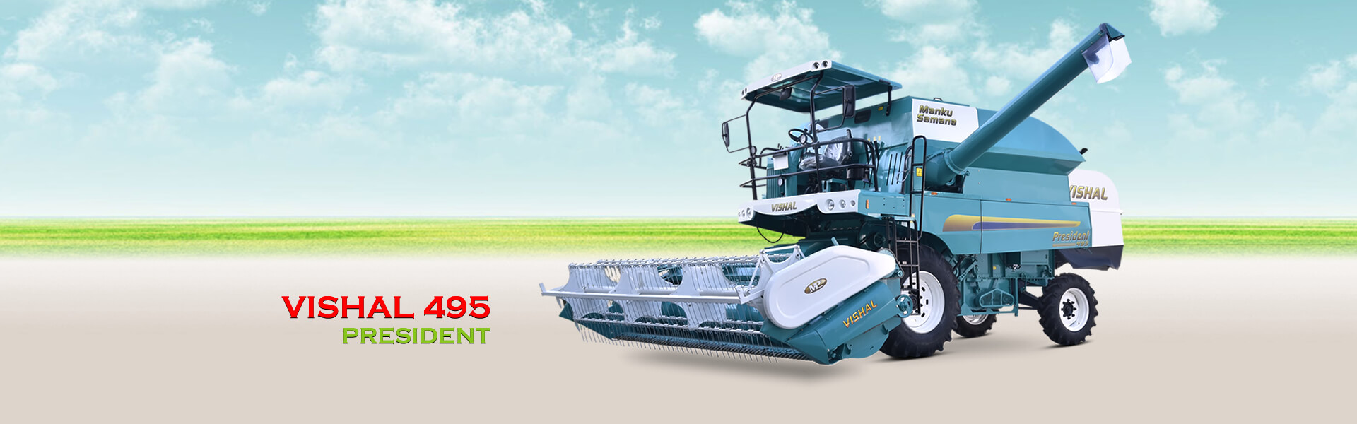 VISHAL 495 - President - 4WD Self Propelled Combine Harvester